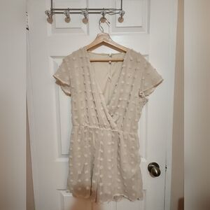 Cream Romper